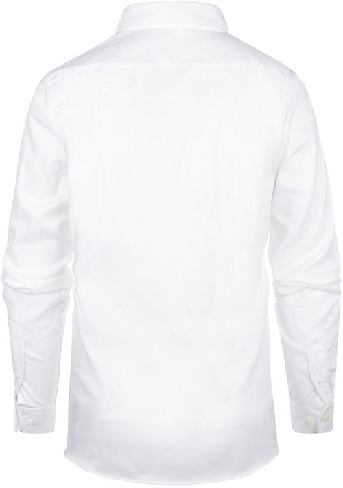 Steppin' Out Extra Long Sleeves Chemise Twill Blanche Product / Achterkant