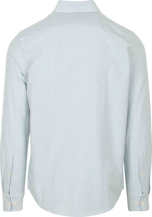 Camicia Oxford a righe Steppin' Out verde chiaro Product / Achterkant