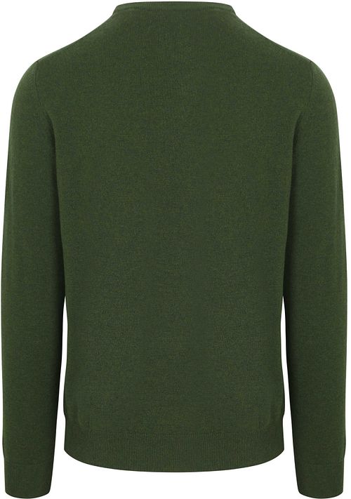 Gant Pullover Laine D'Agneau Vert Mousse Product / Achterkant