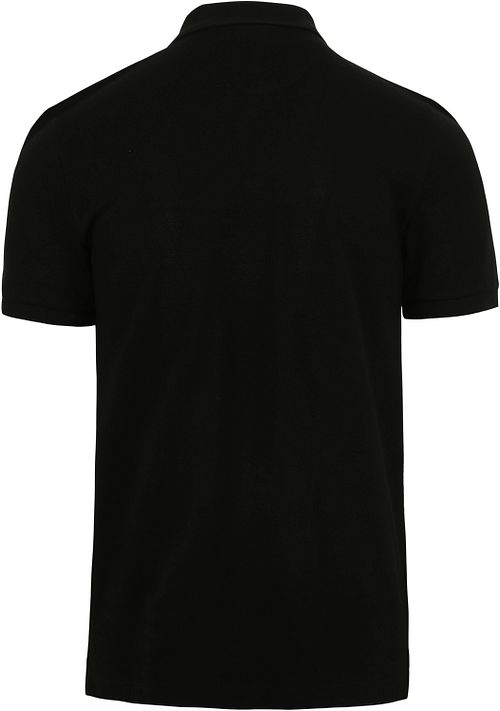 Lacoste Poloshirt Pique Zwart Product / Achterkant