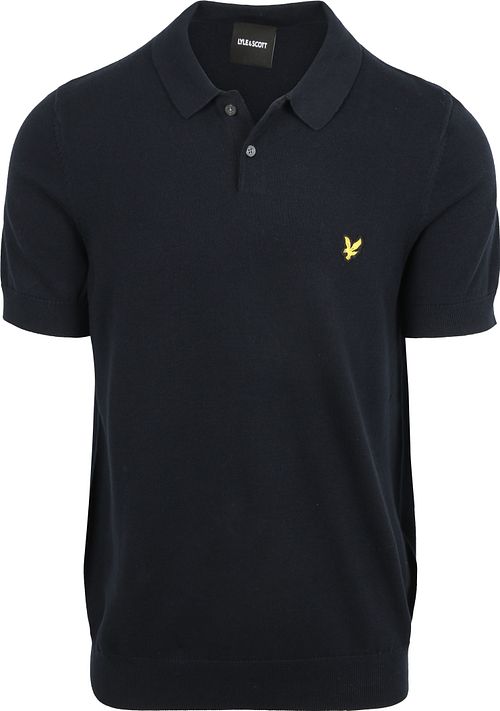 Lyle and Scott Poloshirt Knitted Navy Product