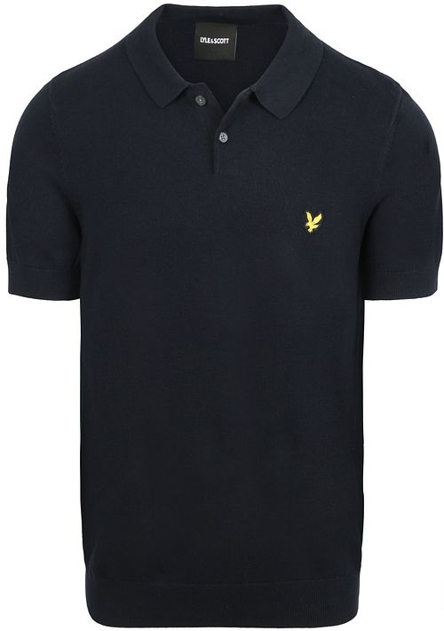 Lyle & Scott Strikket Polo Marineblå Product