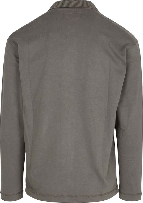 Marc O'Polo Longsleeve Heavy Poloshirt Graphite Dust