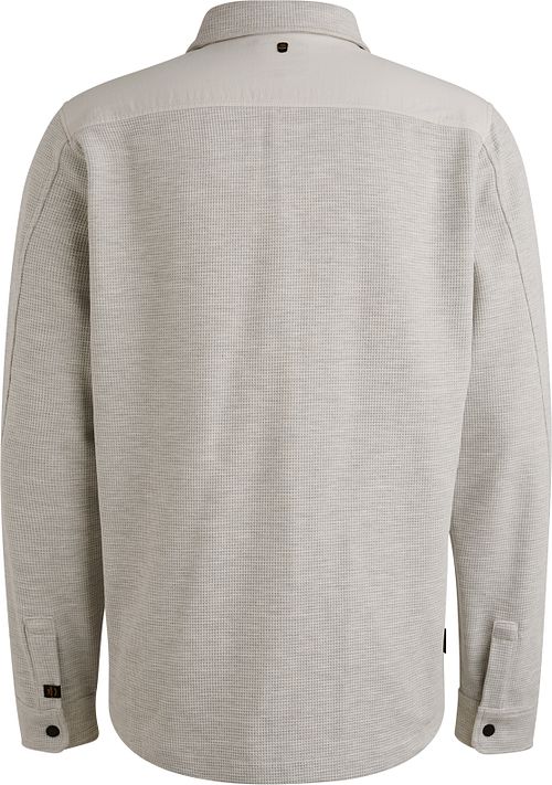 PME Legend Overshirt Jersey Waffle Grijs Product / Achterkant