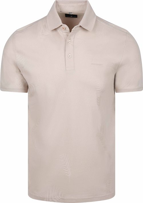 Polo State of Art Leafs Kit modern fit de piqué blanco roto Product