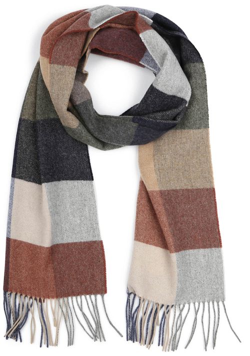 Profuomo Skjerf av Ull Rutete Multifarget Product