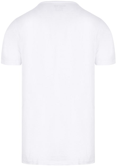 Slater pack de 6 Basic Fit T-Shirt Blanco Product / Achterkant