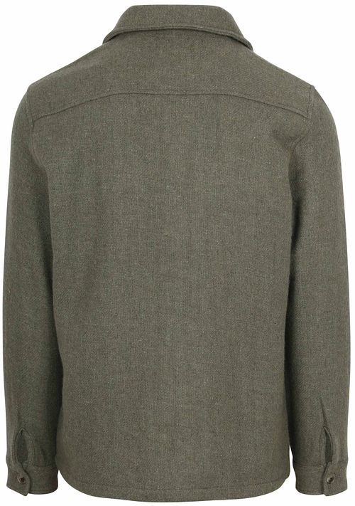 Suitable Sobrecamisa Lana Groen Product / Achterkant