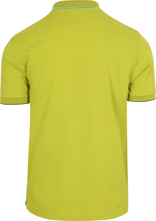 Sun68 Poloshirt Small Stripe Collar Hellgrün Product / Achterkant