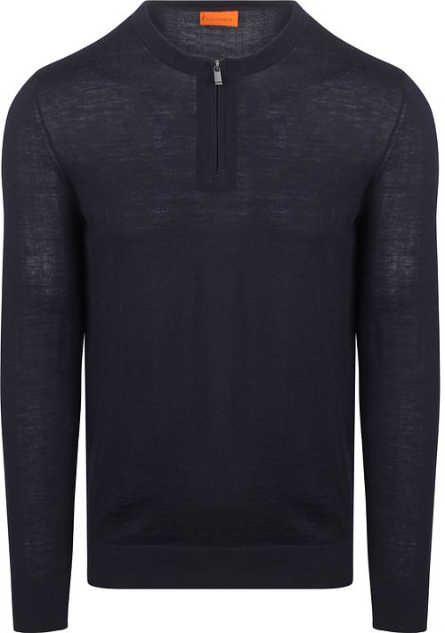 Sweter Suitable Crew Zip Merino granatowy Product