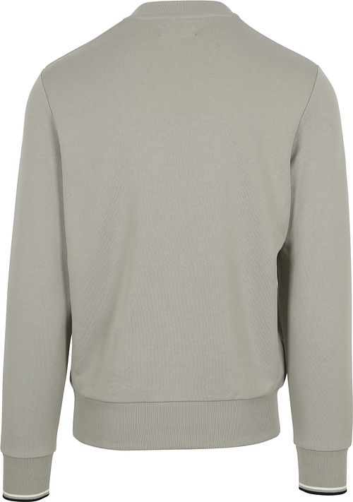 Sweter Fred Perry z logo w kolorze Limestone Grey Product / Achterkant