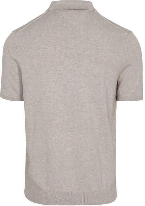 Tommy Hilfiger Knitted Polo Shirt Beige Product / Achterkant