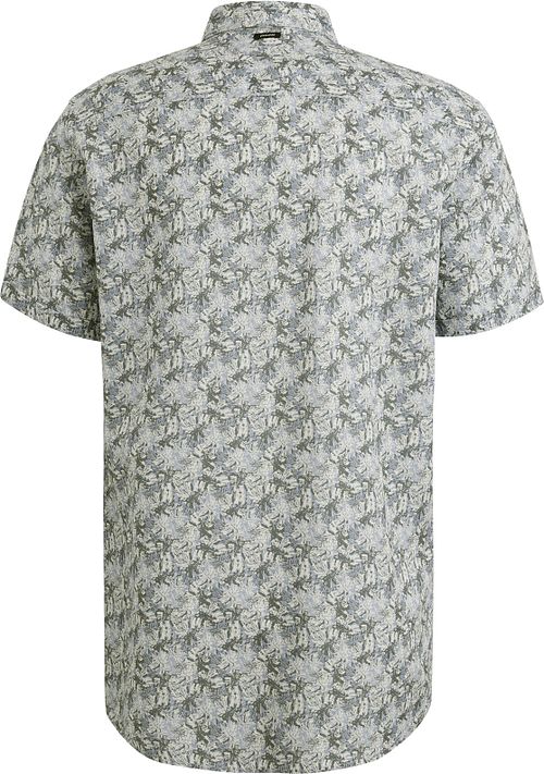 Vanguard Short Sleeve Hemd Print Blau Grün Product / Achterkant