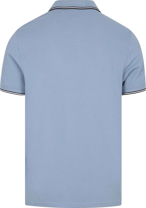 Barbour International Piqué Polo Shirt Evan Tipped Blue