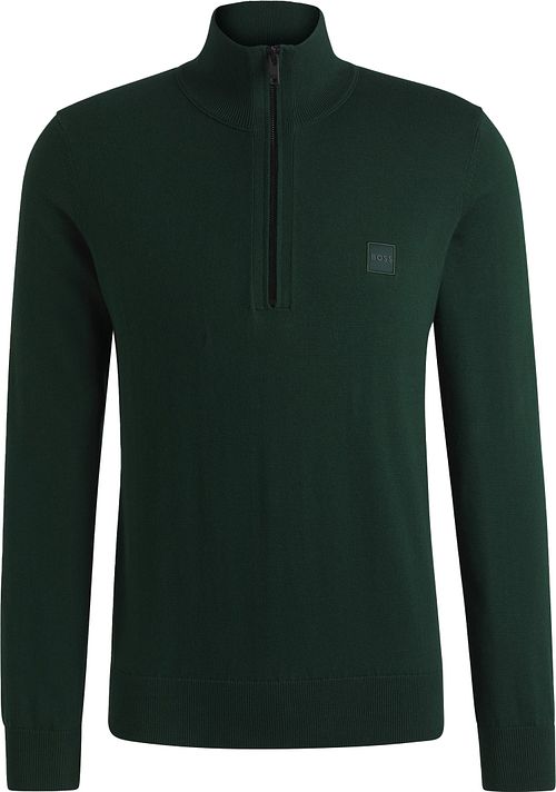 BOSS Kanobix Halv Zip Tröja Mörkgrön Product