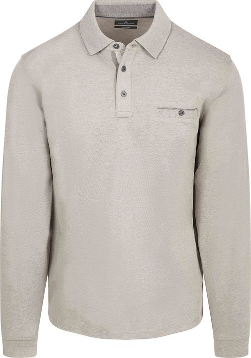 CASAMODA Polo Manches Longues Structure Gris Product