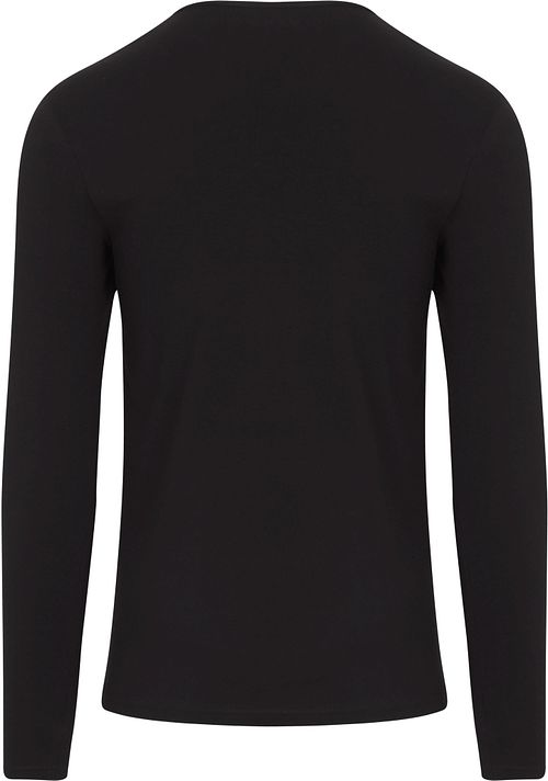 Garage Basic Langermete T-skjorte Stretch Svart Product / Achterkant