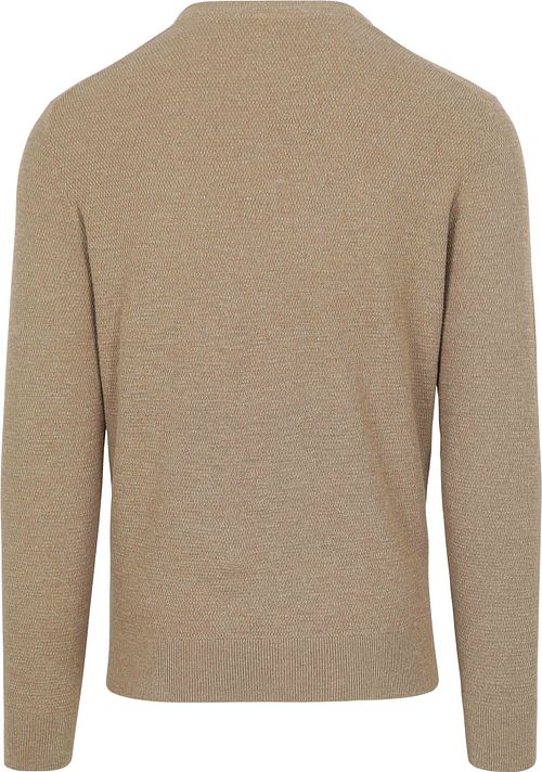 Jersey Suitable Structure Slub Beige Product / Achterkant