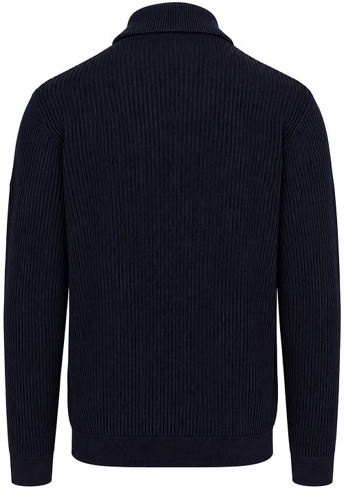 No Excess Halfzip Pullover Rib Marine Product / Achterkant