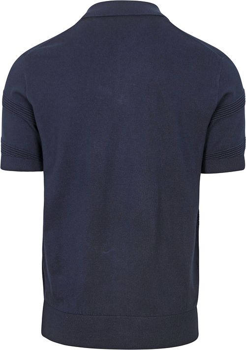 No Excess Stickad Topp i Marinblått Product / Achterkant