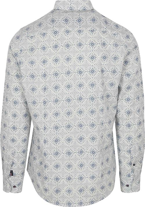 NZA Chemise Karson Linen Blend Bleu Product / Achterkant