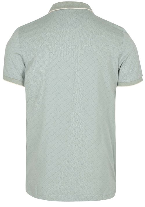 NZA Goora Polo Jacquard Mist Green Product / Achterkant