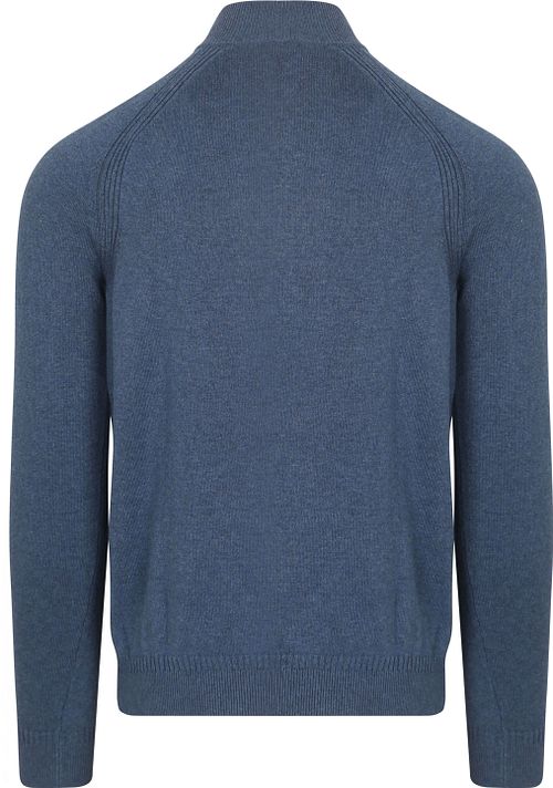 NZA Half Zip Tröja Clive Blå Product / Achterkant