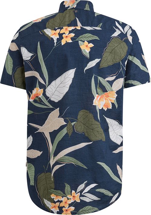 PME Legend Kortærmet Skjorte Med Print i Marineblå Product / Achterkant