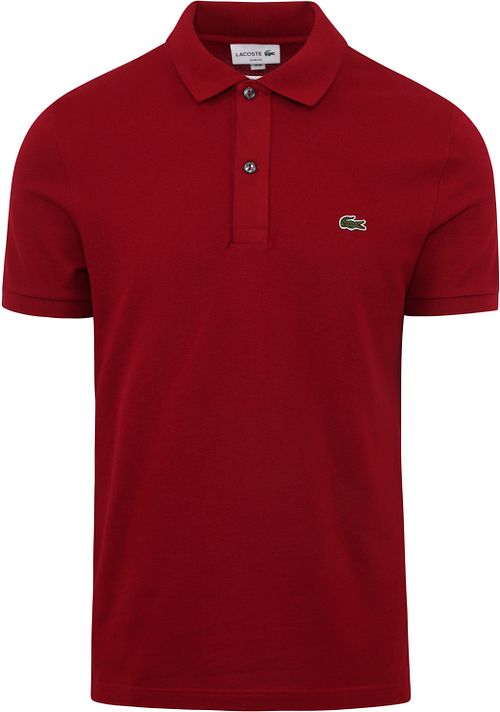 Polo Lacoste in piqué bordeaux Product