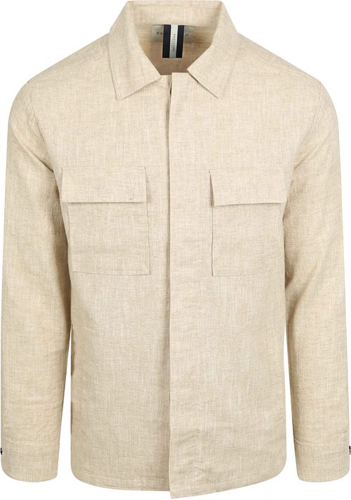 Profuomo Overshirt in misto lino beige Product