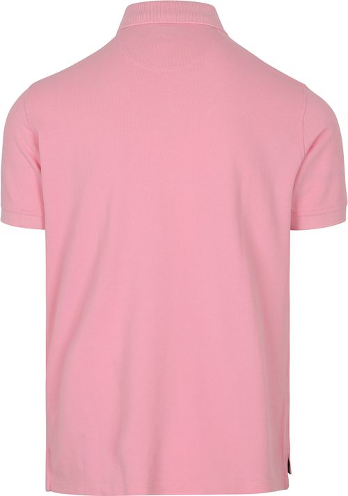 Steppin' Out Polo Piqué Klassisk Rosa Product / Achterkant