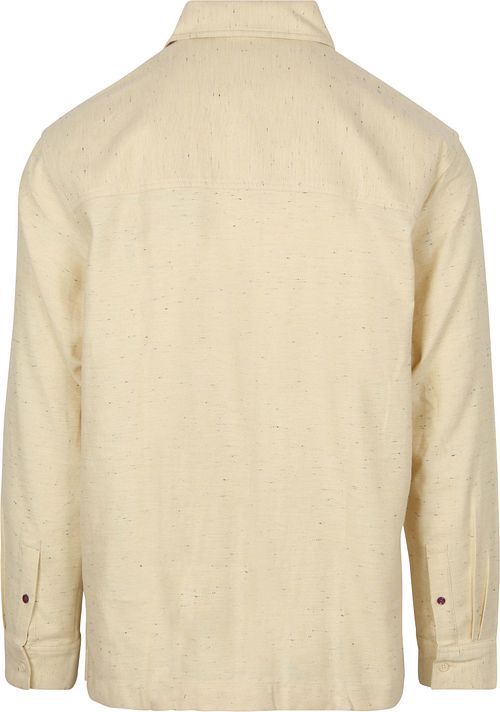 Scotch and Soda Melange Overshirt Beige Product / Achterkant