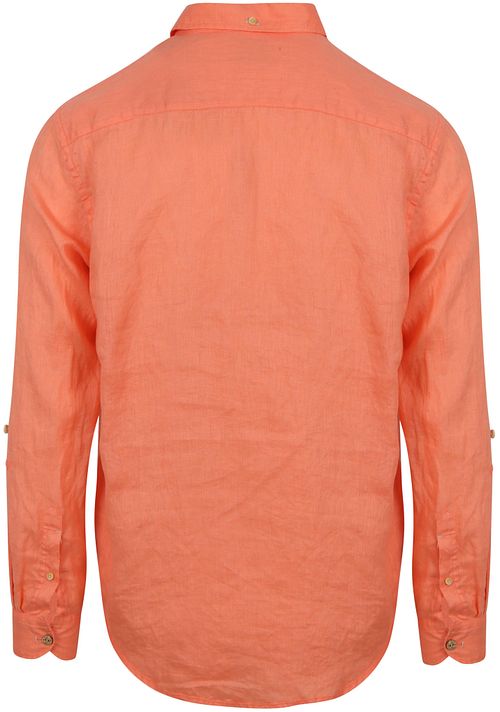 Scotch and Soda Linnen Overhemd Zalm Product / Achterkant