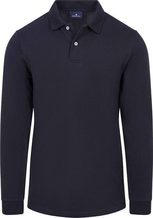 Steppin' Out Polo Manga Larga Piqué Classic Navy Product