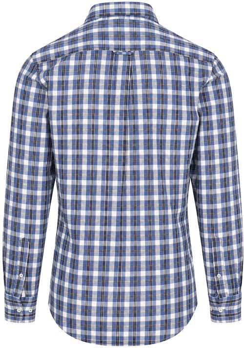 Steppin' Out Shirt Checked Blue Product / Achterkant