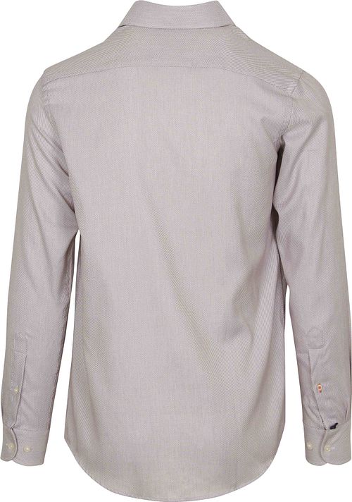 Suitable Skjorte Jacquard Luxe Rød Product / Achterkant