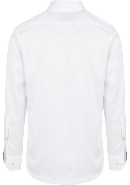 Suitable Weiß Hemd Slim Fit DR-01 Product / Achterkant