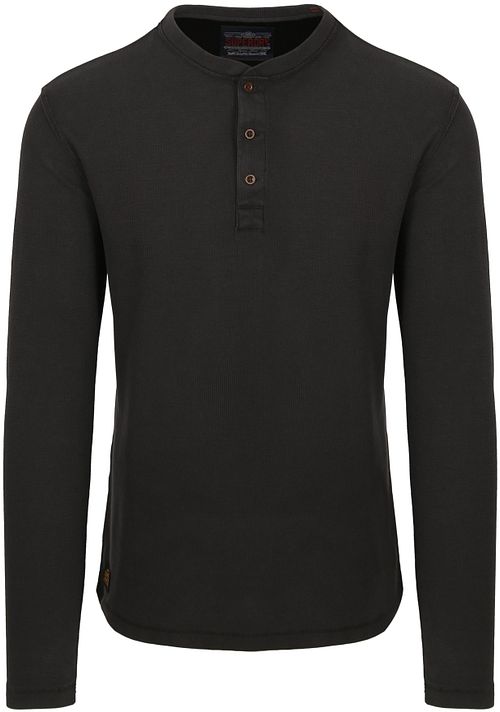 Superdry Pullover Henley Waffle Washed Anthracite Product