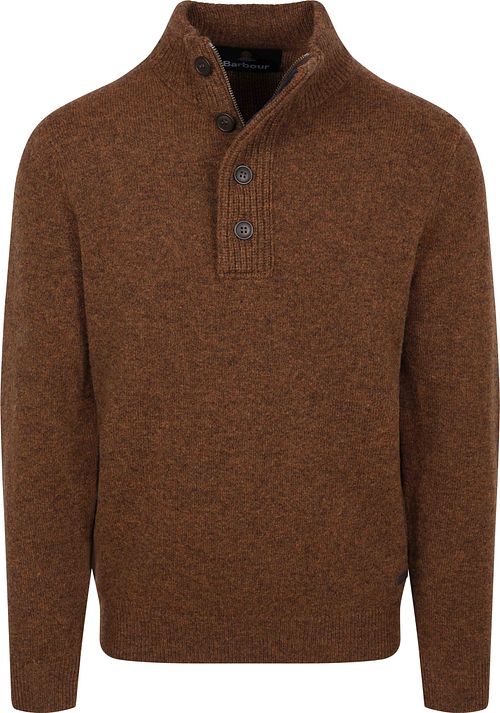 Barbour Mocker Sweater Wool Brown