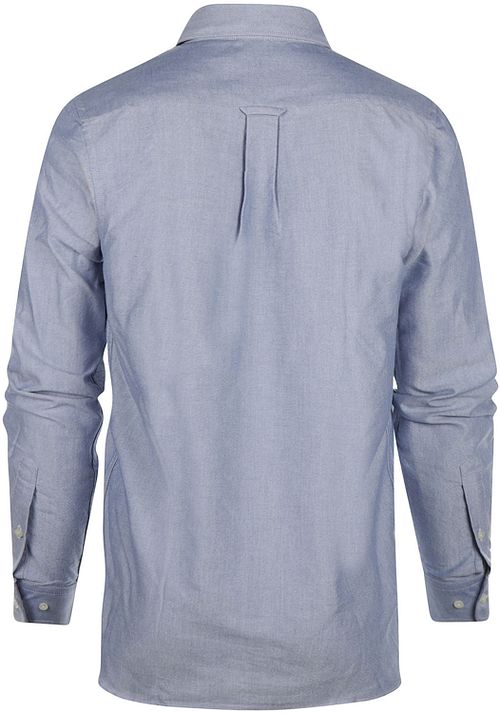 Steppin' Out Hemd Oxford Melange Blau Product / Achterkant