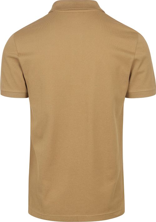 Lacoste Poloshirt Piqué Bruin Product / Achterkant