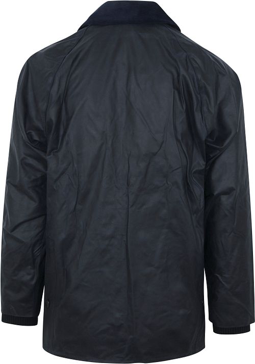 Chaqueta encerada Barbour Bedale azul marino Product / Achterkant