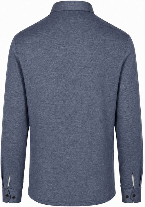 Desoto Longsleeve Poloshirt Essential Blau