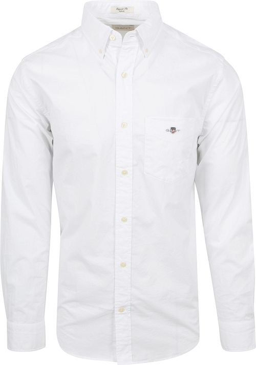 Gant Casual Overhemd Poplin Wit Product