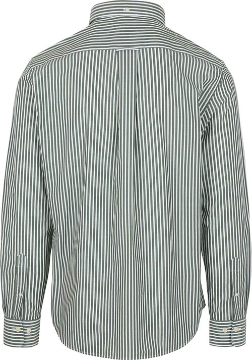 Gant Casual Shirt Stripe Vert Product / Achterkant