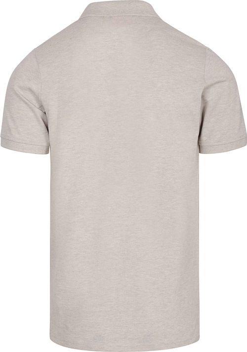 Koszulka polo Suitable MEL Piqué w kolorze piaskowym Product / Achterkant