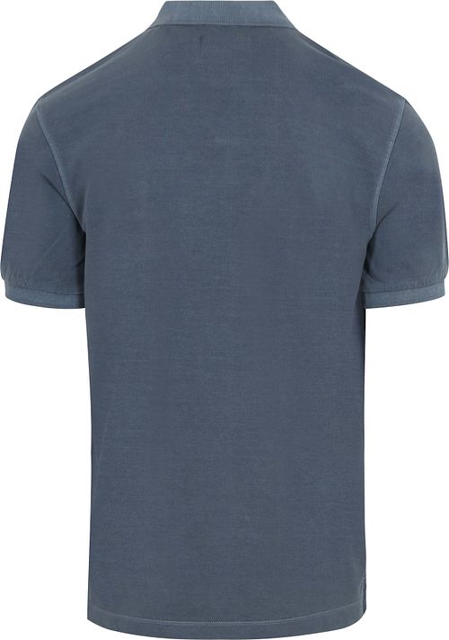 Marc O'Polo Poloshirt Faded Storm Blauw Product / Achterkant