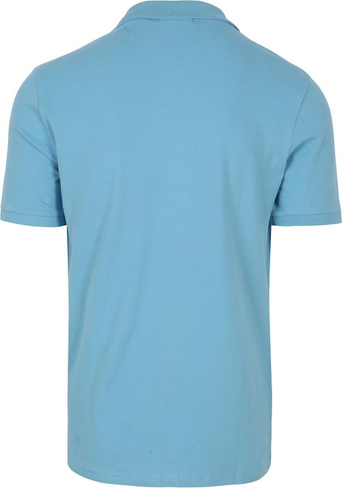 No Excess Polo Riva Solid Blå Product / Achterkant