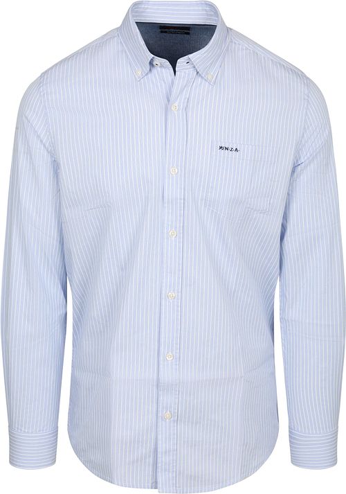 NZA Hemd Kawhie Gestreift Hellblau Product