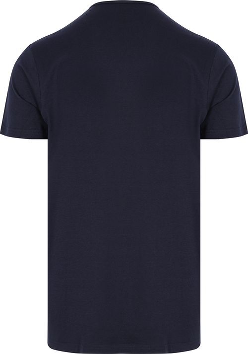 Slater T-Shirt Basic Fit (confezione da 2) Navy Product / Achterkant